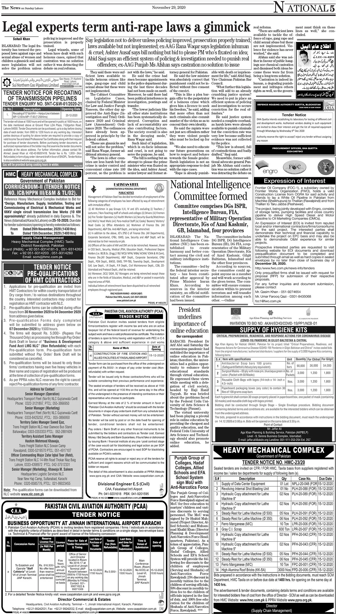 The News -30 November 2020 — page 1
